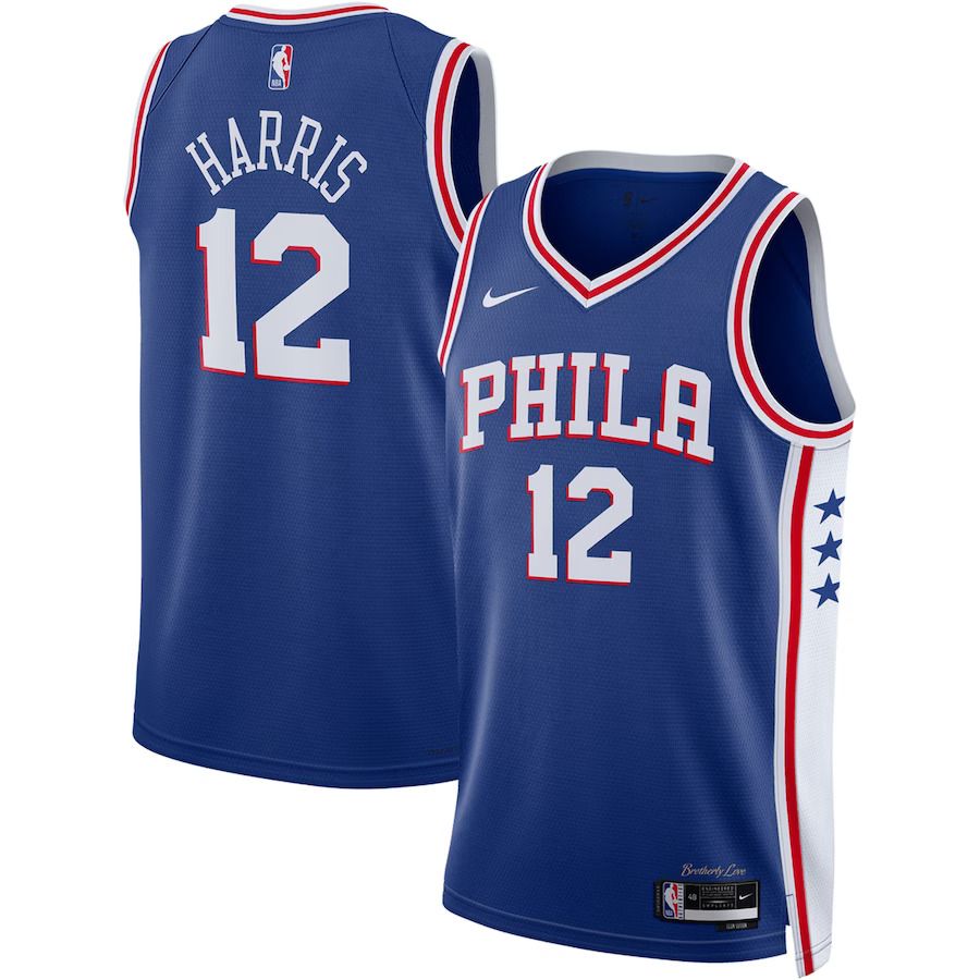 Men Philadelphia 76ers #12 Tobias Harris Nike Royal 2022-23 Swingman NBA Jersey